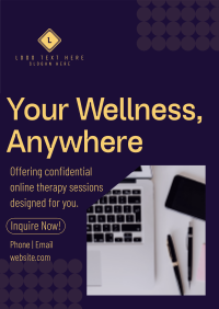 Wellness Online Therapy Poster