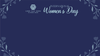 Floral Womens Day Zoom Background