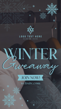 Winter Snowfall Giveaway Instagram Reel Image Preview