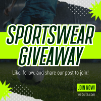 Sportswear Giveaway Instagram Post Design