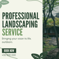 Organic Landscaping Service Linkedin Post