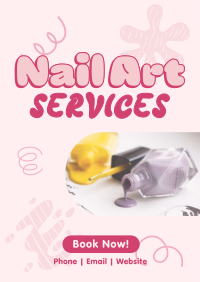 Nail Art Services Poster