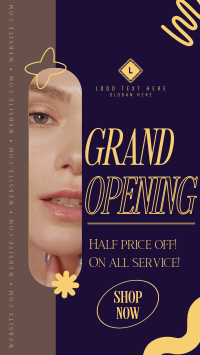 Salon Grand Opening Facebook Story