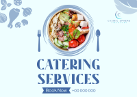 Catering Food Variety Postcard