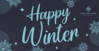 Simple Winterly Greeting Facebook Ad