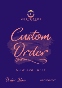 Brush Custom Order Flyer