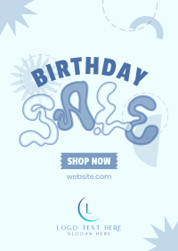 Hippie Birthday Sale Poster