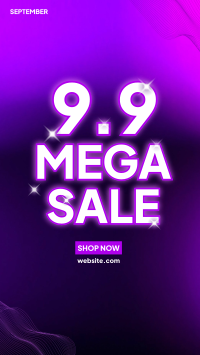 9.9 Mega Sale Instagram Story