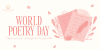 Poetry Creation Day Twitter Post Design