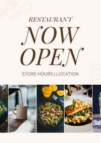 Restaurant Open Flyer