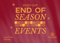 End of Season Events Postcard Image Preview