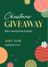 Abstract Christmas Giveaway Flyer