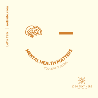 Mental Health Matters Instagram Post Design