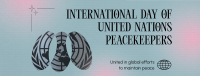 Minimalist Day of United Nations Peacekeepers Facebook Cover