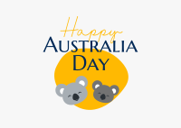 Happy Australia Day Postcard