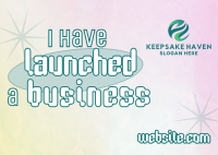 Fun Y2K Business Launch Postcard Image Preview