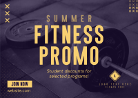 Summer Fitness Deals Postcard