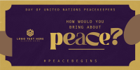 Contemporary United Nations Peacekeepers Twitter Post