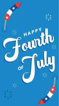 July 4th Fireworks Instagram Story Design