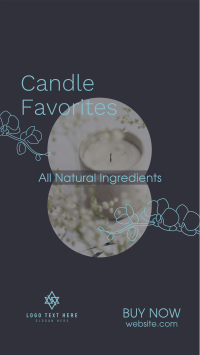 Scented Home Candle  Instagram Story