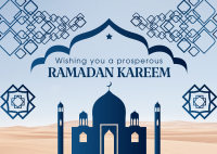 Ramadan Mosque Postcard