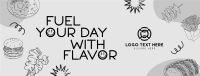 Playful Food Quote Facebook Cover