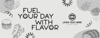 Playful Food Quote Facebook Cover Image Preview