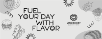 Playful Food Quote Facebook Cover Image Preview