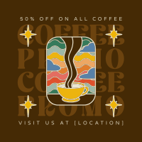 Coffee Cup Promo Instagram Post Design