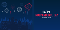 Independence Celebration Twitter Post Design