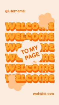 Quirky Welcome to My Page TikTok Video Design