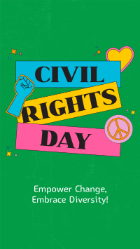 Bold Civil Rights Day Stickers Instagram Story