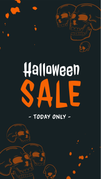 Halloween Skulls Sale Instagram Story