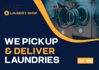 Laundry Delivery Postcard