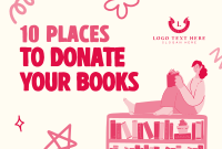 Donate A Book Pinterest Cover