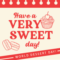 Sweet Dessert Day Instagram Post