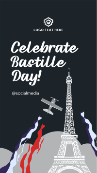 Celebrate Bastille Day Facebook Story
