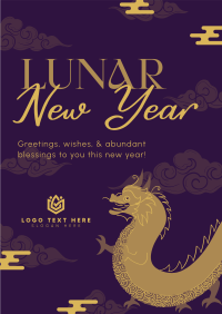 Lunar Dragon Poster