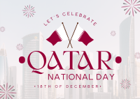 Qatar Independence Day Postcard