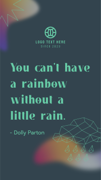 Little Rain Quote Instagram Reel Image Preview