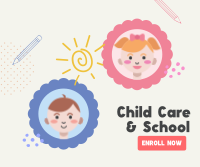 Childcare and School Enrollment Facebook Post