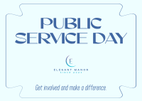 Celebrating Public Servants Postcard