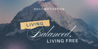 Living Balanced & Free Twitter Post