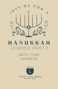 Hanukkah Light Invitation