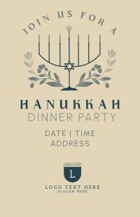 Hanukkah Light Invitation Image Preview