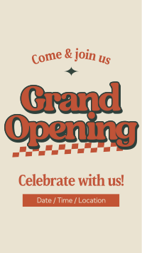 Vintage Grand Opening Instagram Reel Image Preview