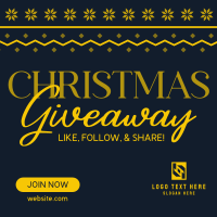 Christmas Giveaway Promo Instagram Post