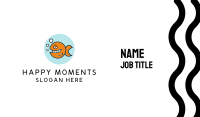 Happy Goldfish Fish Business Card Image Preview