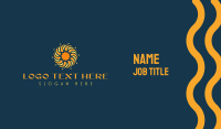 Golden Sun Circle Business Card