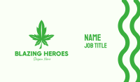 Green Leaf Cannabis Business Card Image Preview